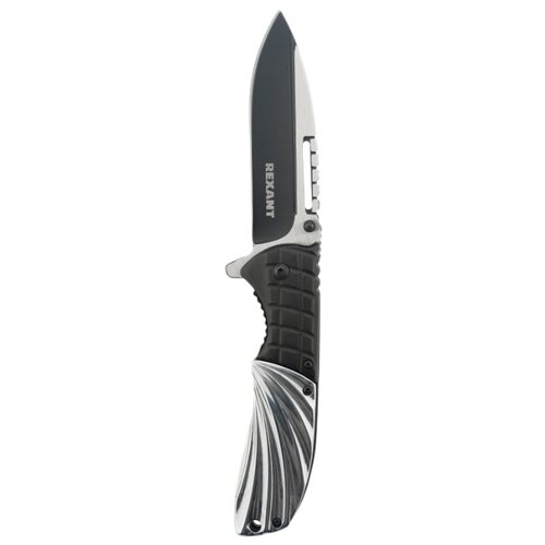 фото Нож складной rexant 12-4910-2 черный/серебристый