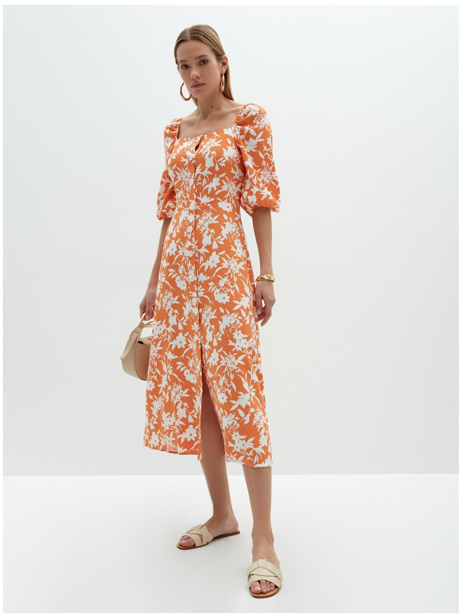 Платье Zarina, размер 46(M), желтый — фото 1