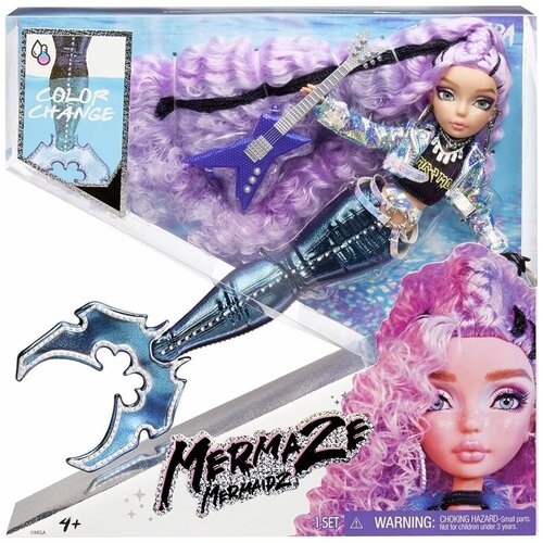 Mermaze Mermaidz - Кукла-русалка, меняющая цвет игровой набор кукол русалки мама дочь съемный хвост куклы русалки русалочка