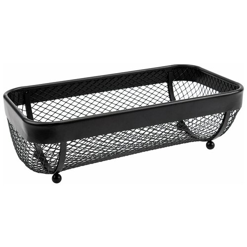 Корзина для фруктов фруктовница прямоугольная черная матовая 1955₽