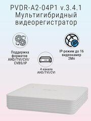 Мультигибридный видеорегистратор PVDR-A2-04P1 v.3.4.1 Polyvision