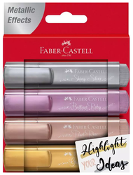 Faber-Castell Набор текстовыделителей Textliner 46 Metallic, 4 шт.