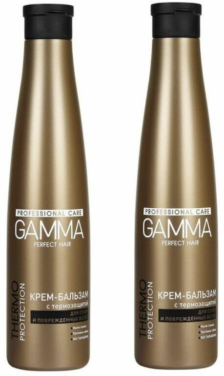 Gamma Perfect Hair Бальзам для сухих и поврежденных волос с термозащитой,350мл, 2шт