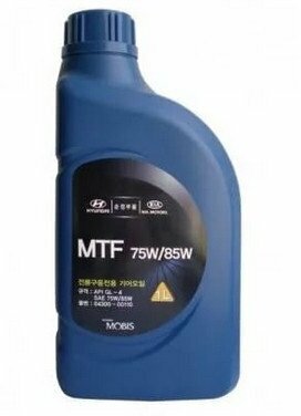 Масло Трансмиссионное масло HYUNDAI MTF SAE 75W-85 GL-4 1л 0430000110
