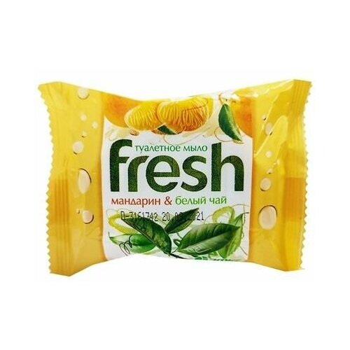 Мыло туалетное fresh 4*75г мандарин и белый чай