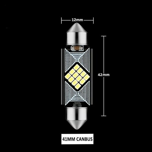 Автомобильные светодиодные лампы 41мм, с обманкой, Б полярный, для салона, двери, номерного знака, багажника