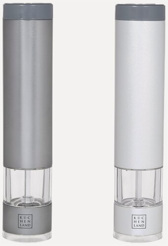 Изображение товара Мельница для специй, Kuchenland, 22 см, 2 шт, электрическая, серая, Classic