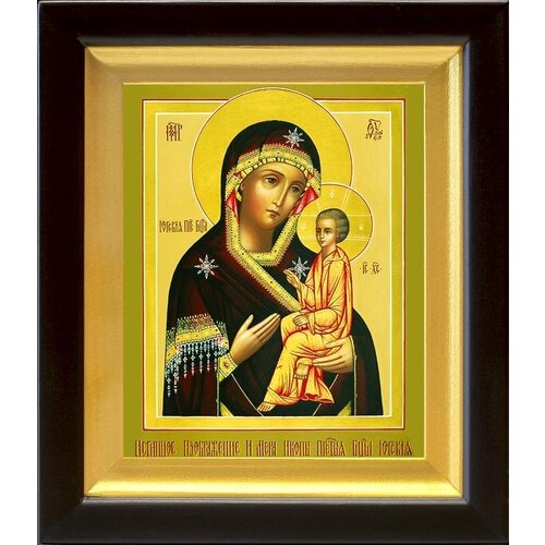 Икона Божией Матери Одигитрия Югская, в киоте 14,5*16,5 см