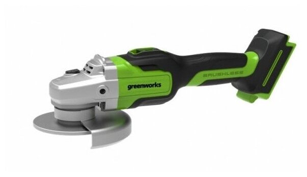 Угловая шлифовальная машина, аккумуляторная Greenworks GD24AG, 24V, бесщеточная, без АКБ и ЗУ - фотография № 7