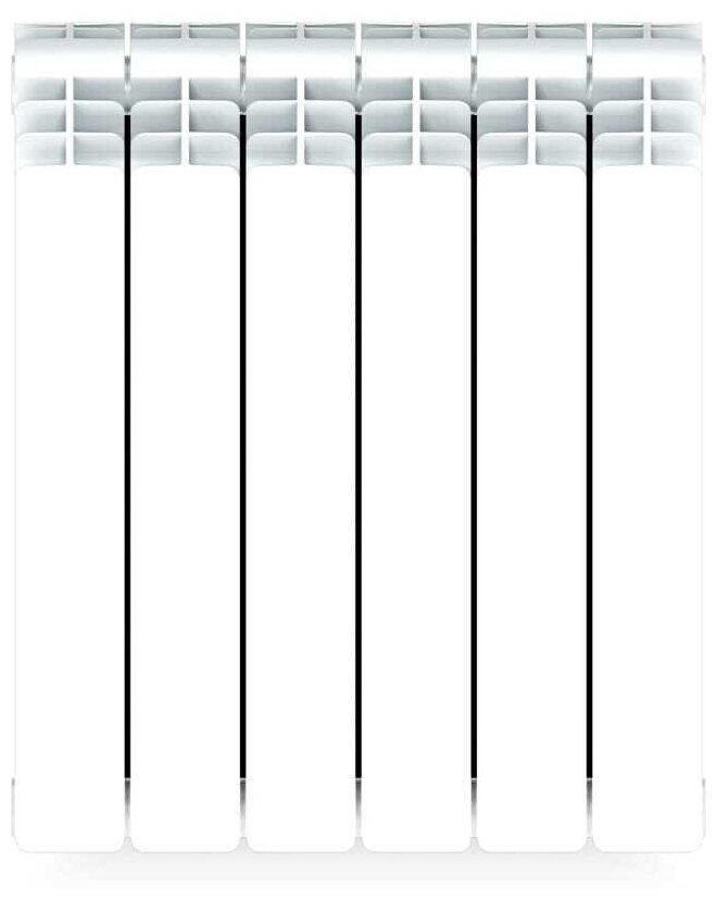 Радиатор Base 500 6 секций нижнее подключение биметалл