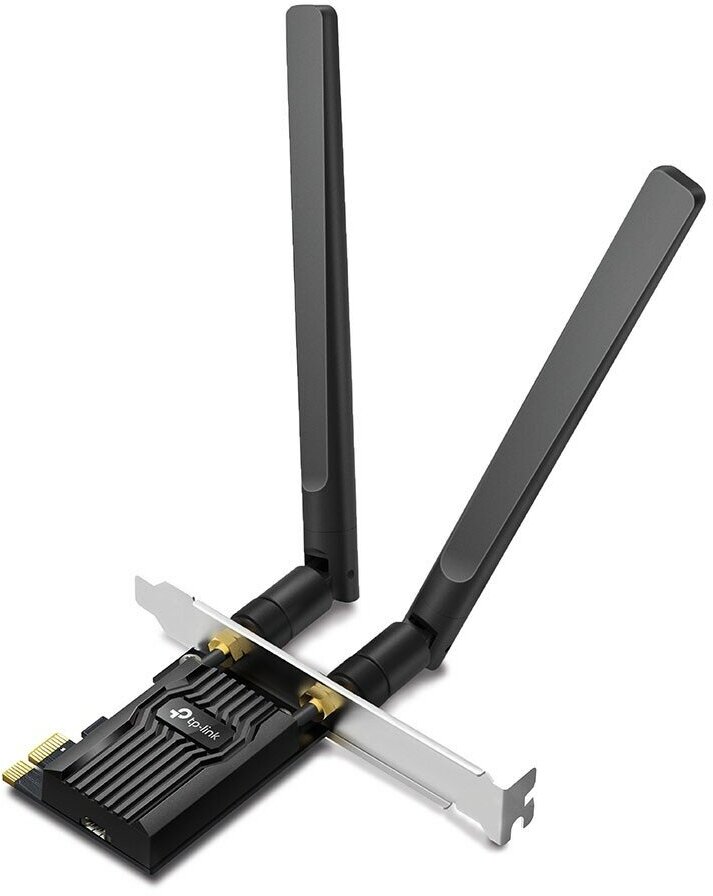 Tp-link Сетевая карта Archer TX20E Двухдиапазонный адаптер PCI Express с поддержкой Wi-Fi AX1800 и Bluetooth 5.2