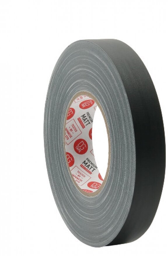 DGTAPE Клейкая лента MATT - Гаффа тейп 25мм/50м - Черный MATT50025/50/B