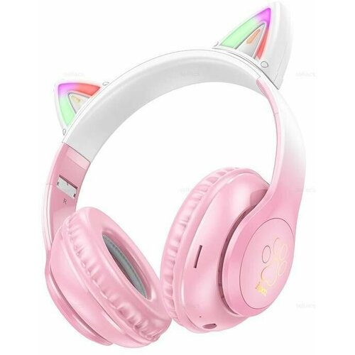 Наушники Bluetooth Кошачьи ушки Hoco W42 Cat ear Cherry Blossom