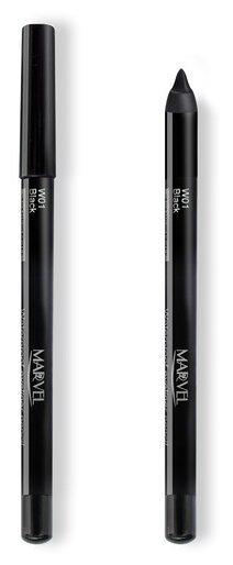 Marvel Cosmetics Карандаш водостойкий для глаз, оттенок W01 Black
