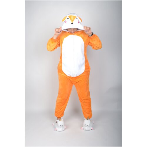 Лиса кигуруми пижама детская размер 110 на рост 105-115 см/ пижама детская Лисичка новогодний костюм