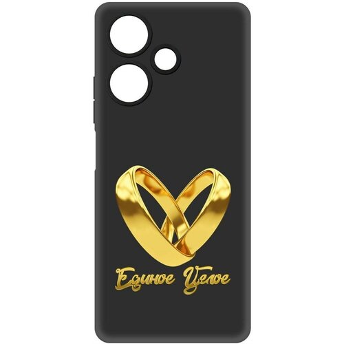 Чехол-накладка Krutoff Soft Case Единое целое для INFINIX Hot 30 черный чехол накладка krutoff soft case единое целое для infinix note 11 pro черный