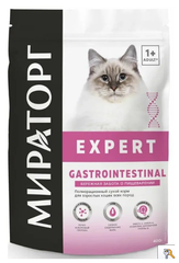 Полнорационный сухой корм Winner Expert Gastrоintestinal для взрослых кошек всех пород Бережная забота о пищеварении, 400г