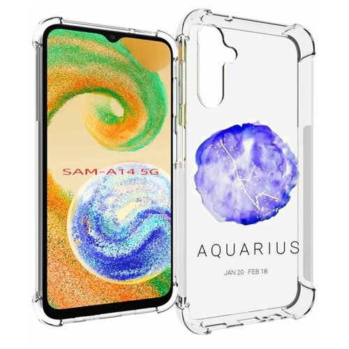 Чехол MyPads знак зодиака водолей 5 для Samsung Galaxy A14 4G/ 5G задняя-панель-накладка-бампер