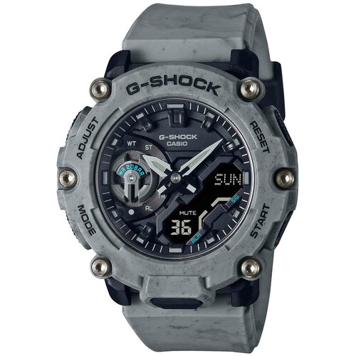 фото Противоударные японские мужские часы casio g shock ga-2200sl-8a с хронографом с гарантией
