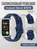 Силиконовый ремешок для Huawei Band 8/9/10, с клипсой, темно-сини...
