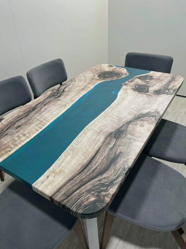 Изображение товара Стол кухонный обеденный прямоугольный дизайнерский лофт THETABLE•RU 160х80 3.29/3.2