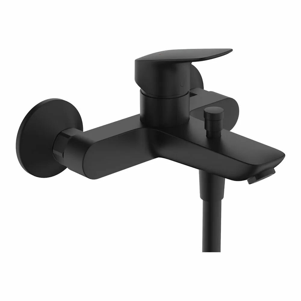 Смеситель для ванны Hansgrohe Logis керамический картридж черный матовый (71400670)