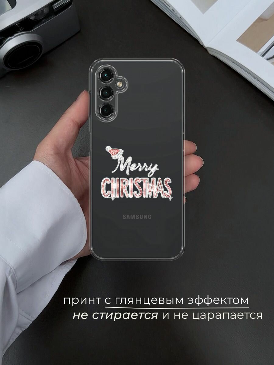 Чехол на Samsung Galaxy A14 4G / Галакси A14 4G с принтом "Merry christmas" — фото 1