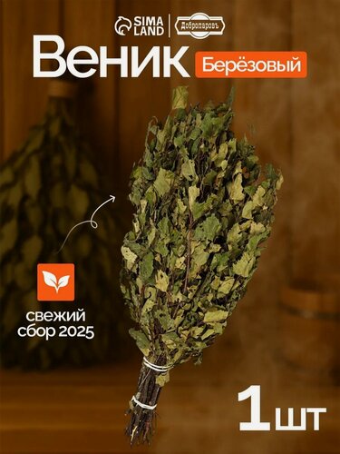 Изображение товара Веник для бани "Доброправъ", берёзовый, длина 50 см, ширина 20 см