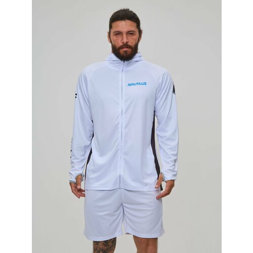 Джерси с капюшоном для рыбалки Nautilus Black and white р-р 2XL