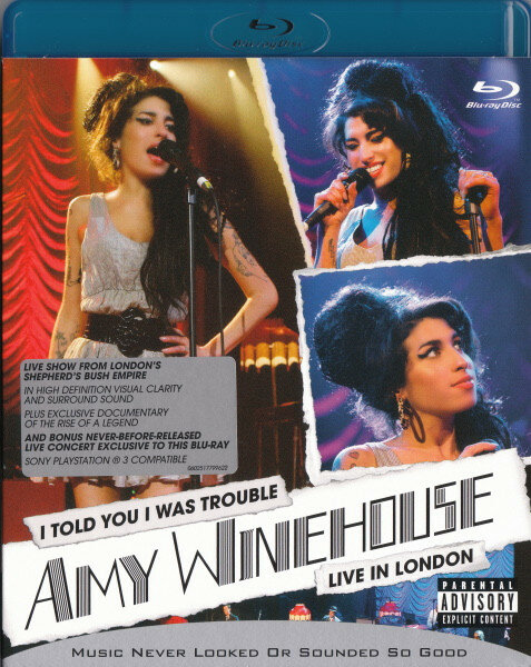 Видео WINEHOUSE AMY I TOLD YOU I WAS TROUBLE (BR)