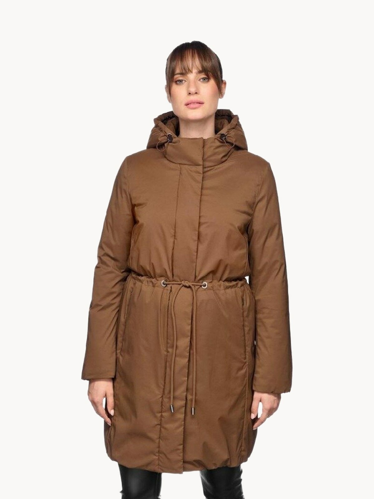 Пуховик GEOX TRAVEL-COLLECTION, размер 48 RU, коричневый