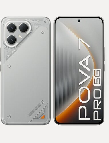 Изображение товара Смартфон Pova 7 Pro 5G 256Gb 8Gb grey 3G 4G 2Sim 6.78" OLED 1224x2720 And15 64Mpix 802.11 a/