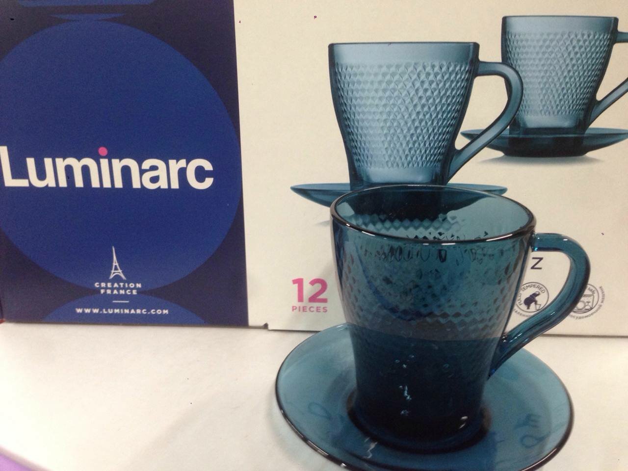 Набор чайный LUMINARC "идиллия" лондон топаз O0368 12пр 6х2