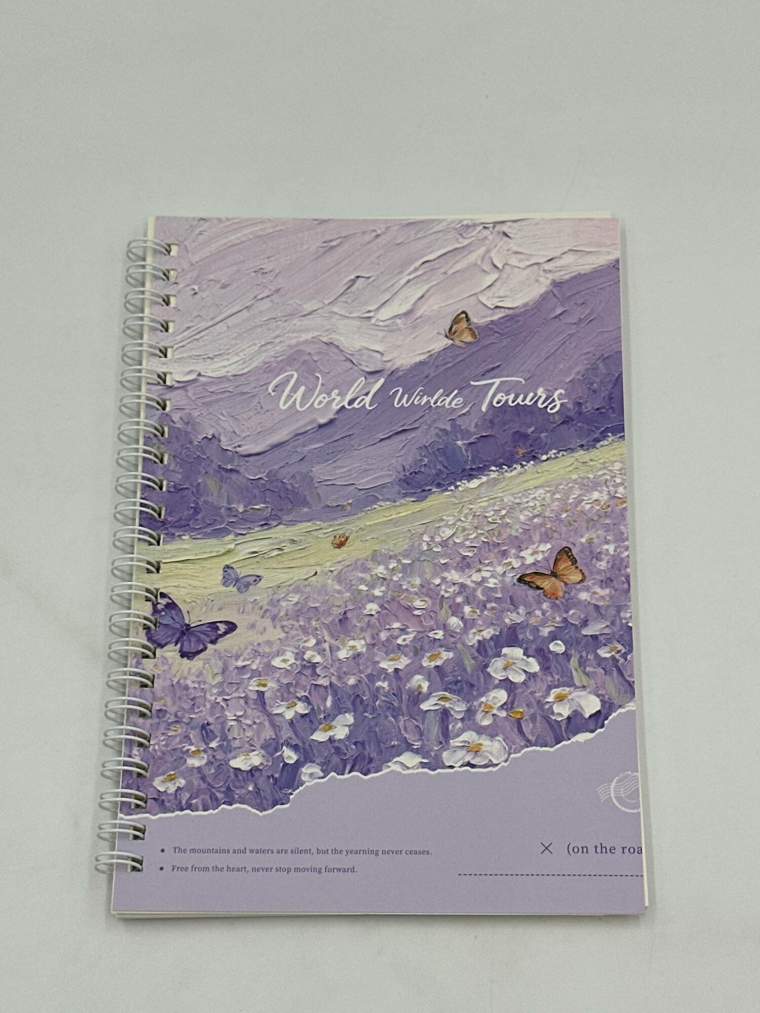 Тетрадь на спирали в линию A5 «Lavender Fields» — 60 листов. — фото 1