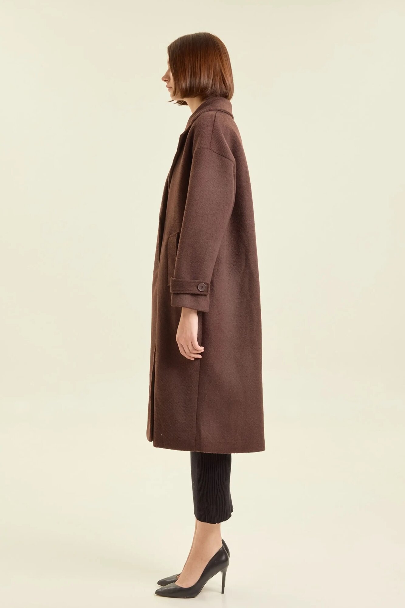 Пальто Selfie, размер M, коричневый — фото 1