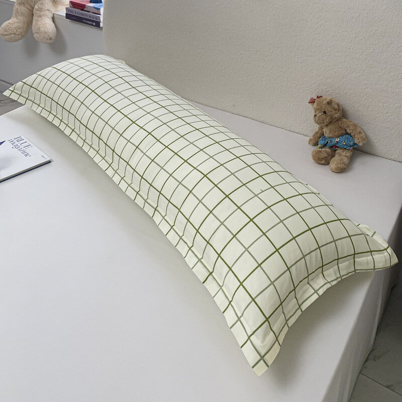 Чехол из 100% хлопка с простым белым узором, Одиночная упаковка, 48x120 см