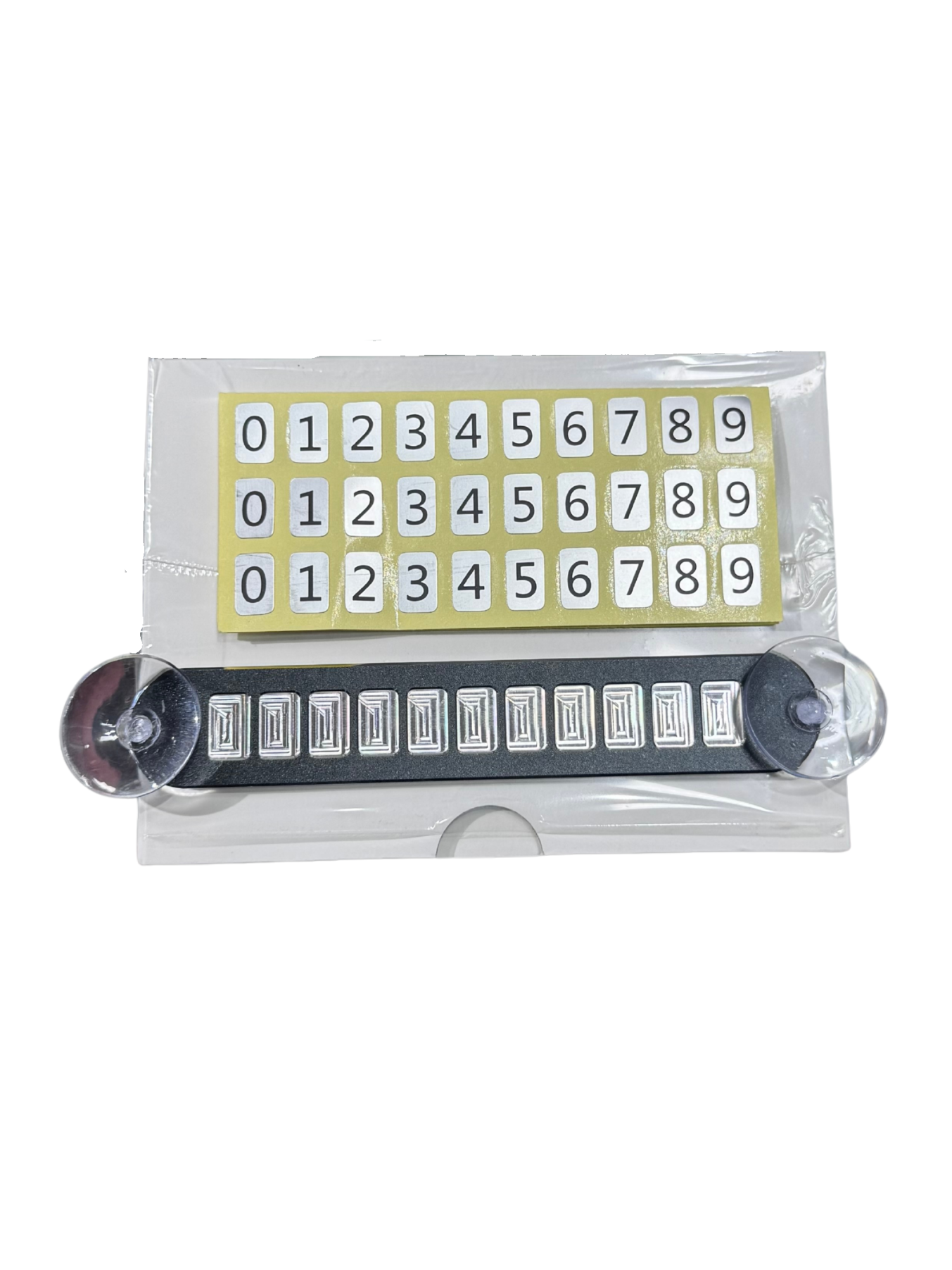 Табличка-подставка для номера телефона, складная, черный