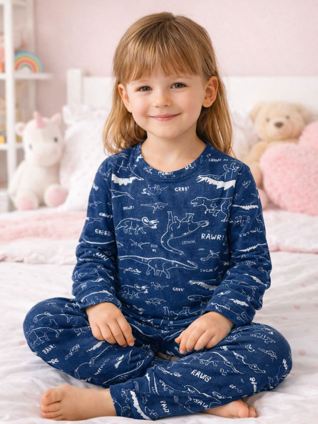 Пижама, размер 5 лет, 6850 синий — фото 1