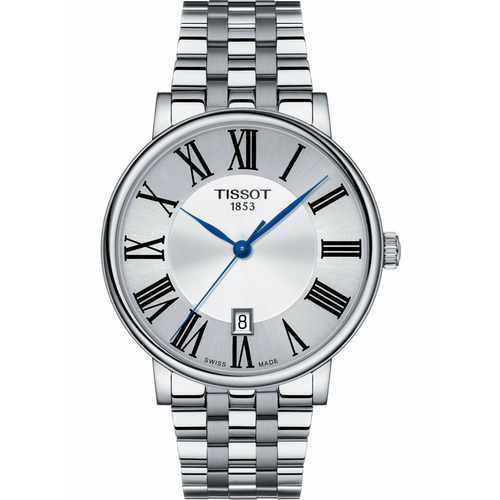 фото Наручные часы tissot, серебристый/синий