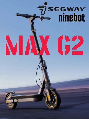 Изображение товара Электросамокат Segway Ninebot MAX G2, максимальная нагрузка 120кг, запас хода до 70км