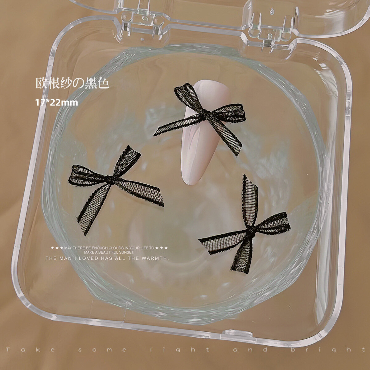 Одиночный черный органзовый бантик для волос с 3D кружевной сеткой - элегантный аксессуар для женщин