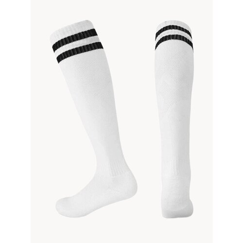 Гетры - футбольные белые с чёрными полосками
