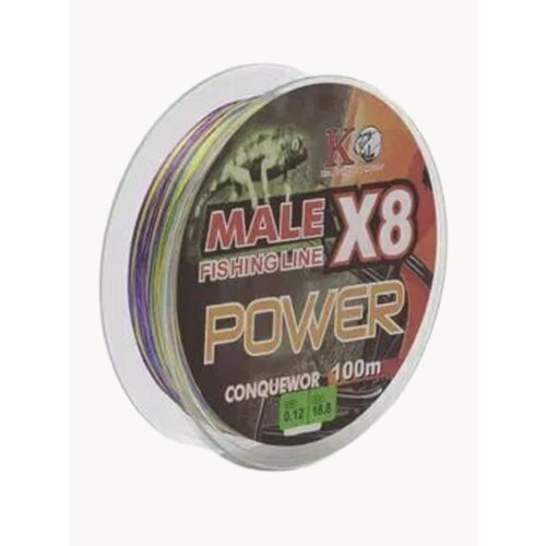 Плетенка для рыбалки, для спиннинга и фидера, восьмижильная, 100м, диаметр 0.28мм, выдерживает 51 килограмм!