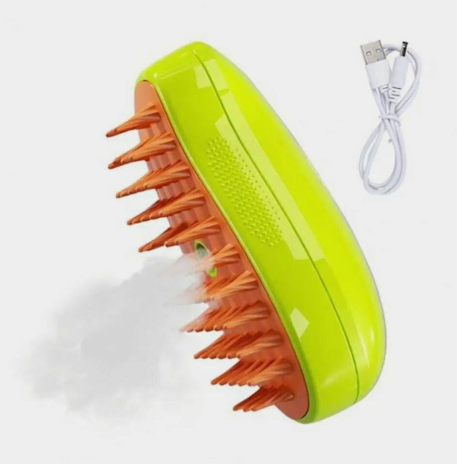 Паровая щетка-расчёска, для длинношерстных и среднешерстных животных