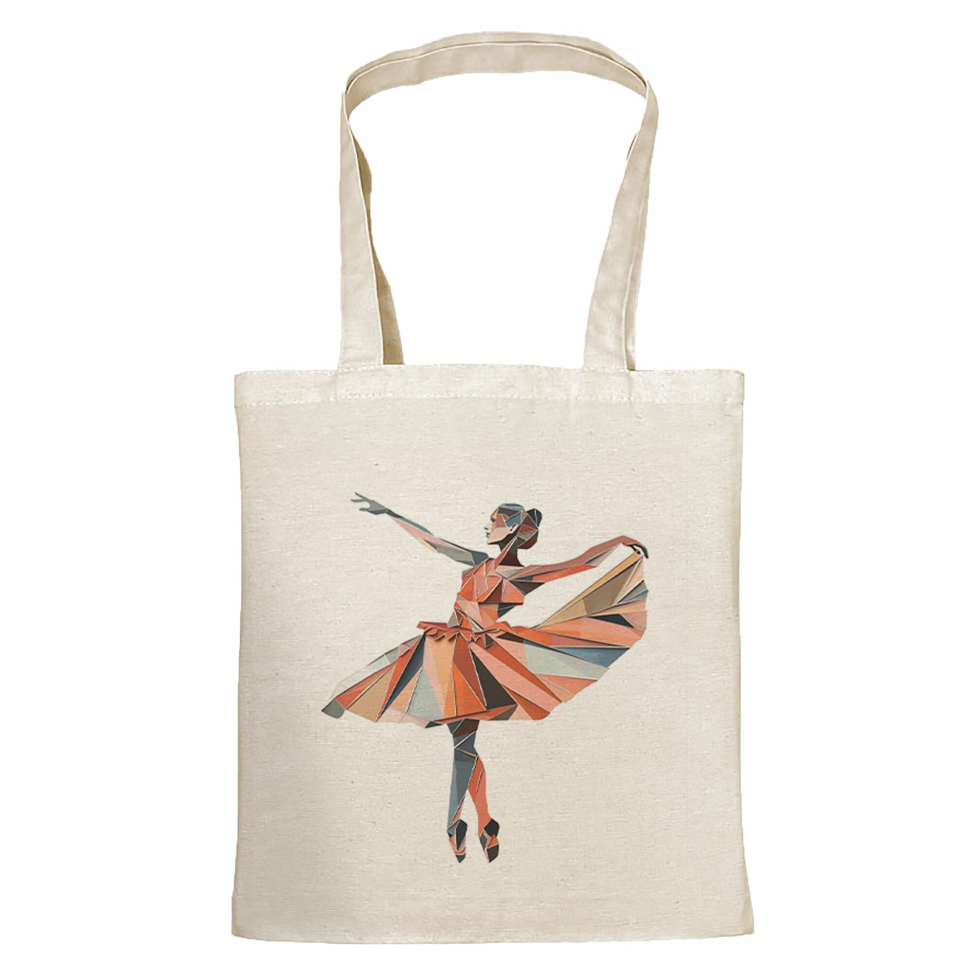 Сумка шоппер Gerasim, бежевый, синий, коралловый — фото 1