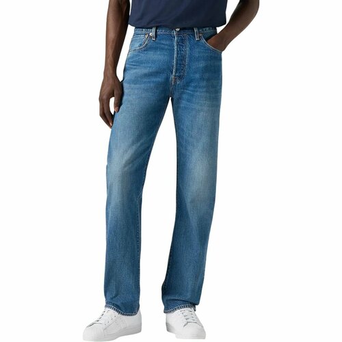 фото Джинсы levi's men 501 original jeans, размер 31/32, синий