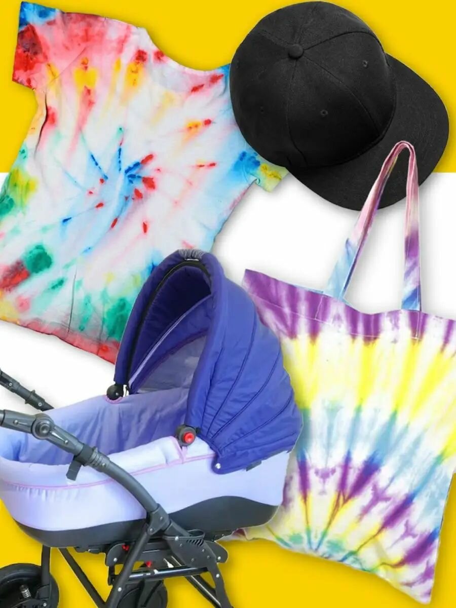 Спрей краска акриловая по ткани: для колясок, кепок, одежды и обуви (Черный), 100 мл — фото 1