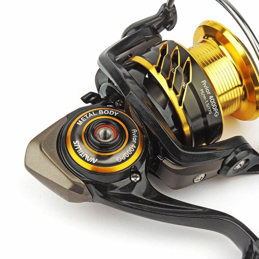 Катушка для спиннинга Nautilus Avior 4000PG / Катушка для твитчинга, джига