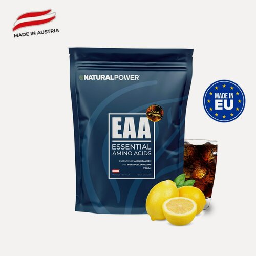 Изображение товара Аминокислоты EAA Natural Power 480г кола с лимоном, Австрия