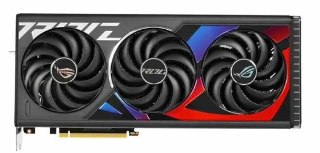 Видеокарта ASUS ROG Strix GeForce RTX 4070 Ti OC Edition (ROG-STRIX-RTX4070TI-O12G-GAMING) - PCI-E 4.0, 12 ГБ, GDDR6X, 192 бит, DisplayPort x3, HDMI x2, GPU 2310 МГц